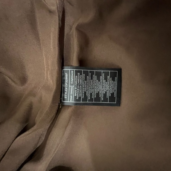 Steve Madden Brown Bomber Jacket - Picture 4 of 5